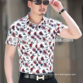 bright colored short sleeve mens shirts low price shirt floral print shirt for men